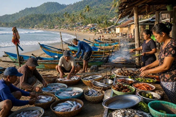 Ikan Segar dan Potensi Kuliner Pesisir Desa Sawarna