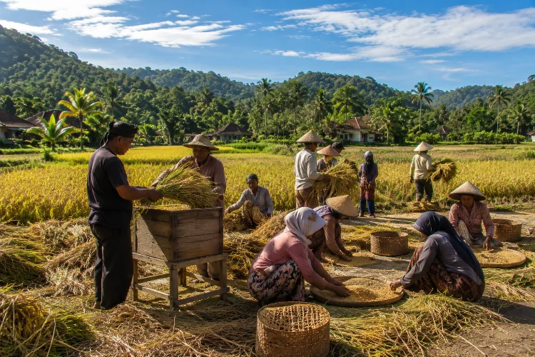 Tradisi Panen Raya di Desa Sawarna: Syukur, Padi, dan Gotong Royong